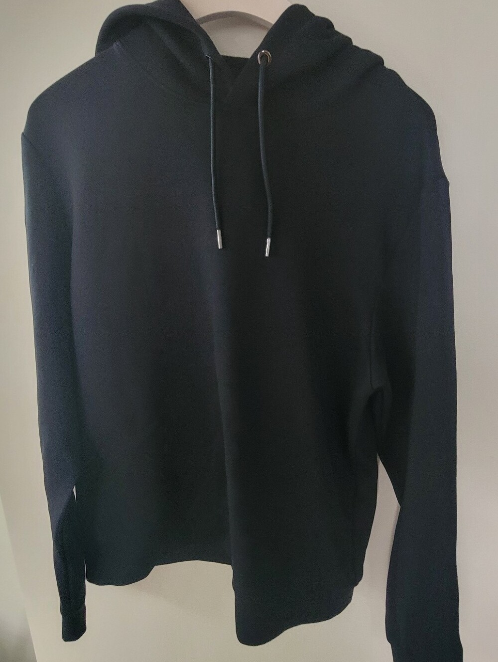 REISS Men's Falco Sueded Cotton-Modal Blend Relaxed-Fit Hoodie L - Picture 6 of 9